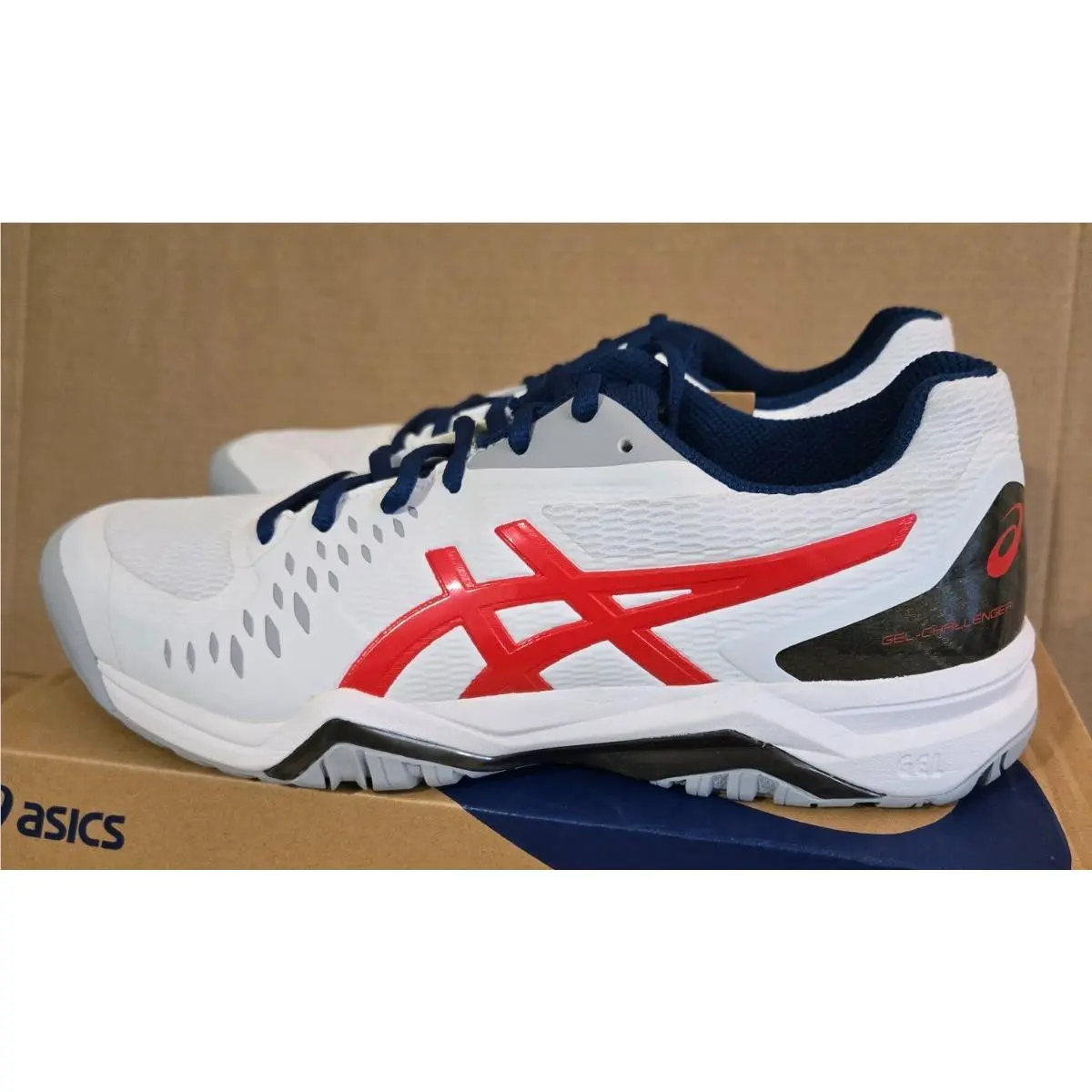Asics shoes - ASICS GEL-Challenger 12 - 104A045-117 - White/Classic Red 3 (UPC: 194851282767) 3