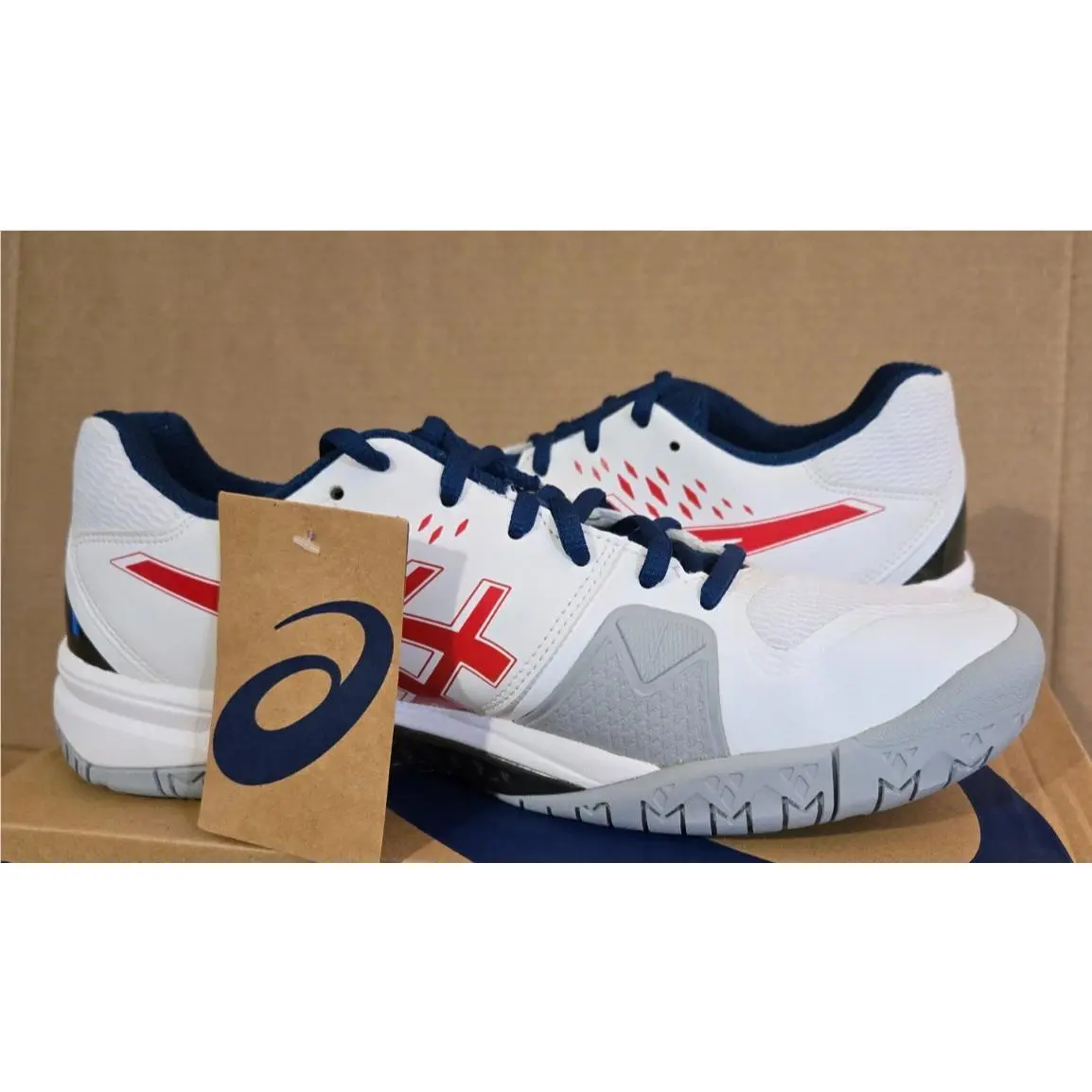 Asics shoes - ASICS GEL-Challenger 12 - 104A045-117 - White/Classic Red 3 (UPC: 194851282767) 4