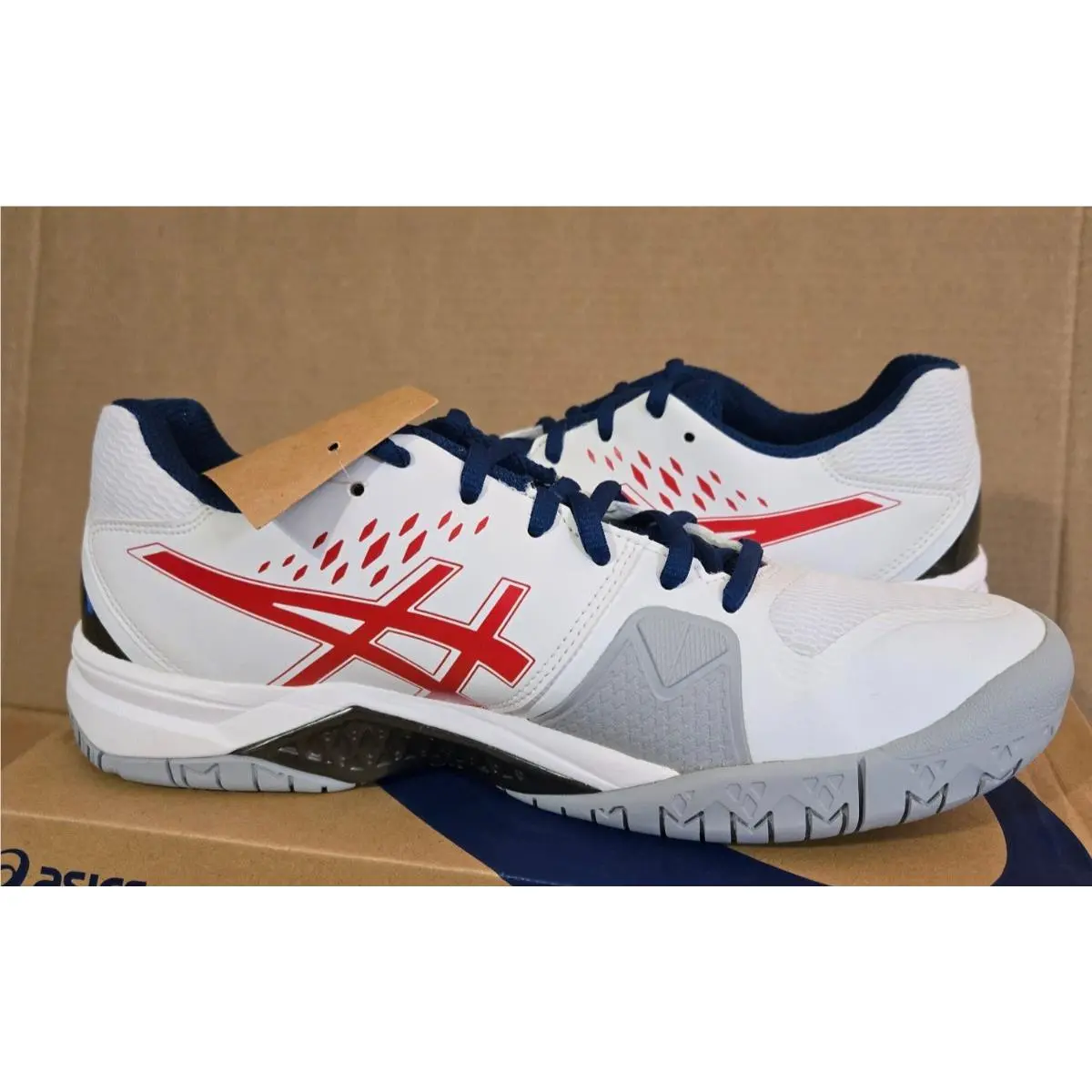 Asics shoes - ASICS GEL-Challenger 12 - 104A045-117 - White/Classic Red 3 (UPC: 194851282767) 6