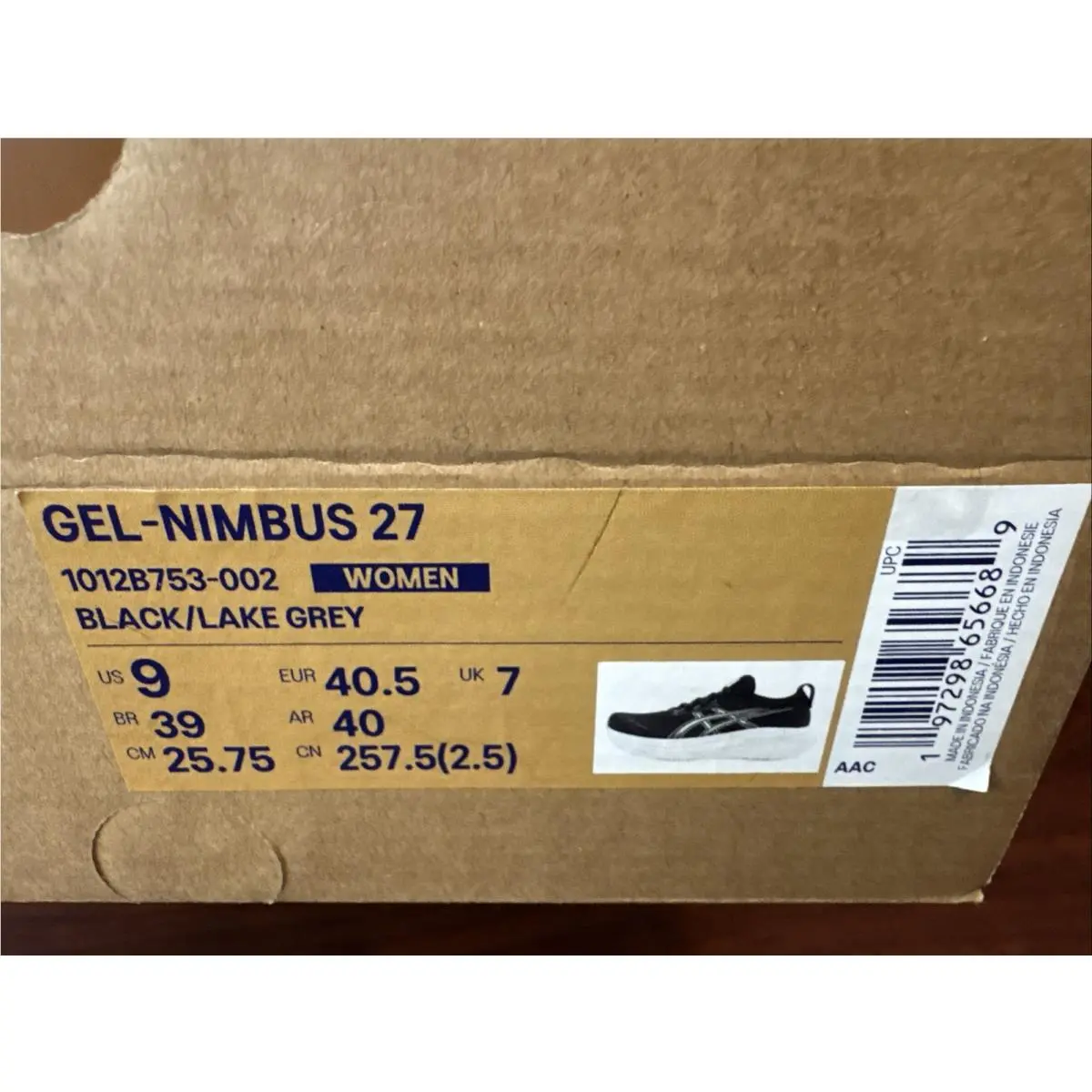 Asics shoes - ASICS GEL-NIMBUS 27 - 1012B753-002 - Black 18