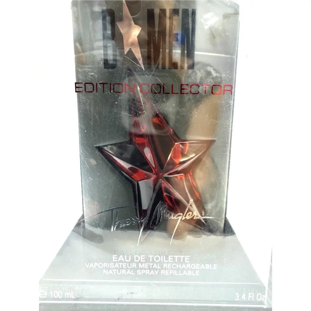b Men Edition Eau de Toilette 3.4oz Rechargeable Metal Spray Thierry  by Mugler