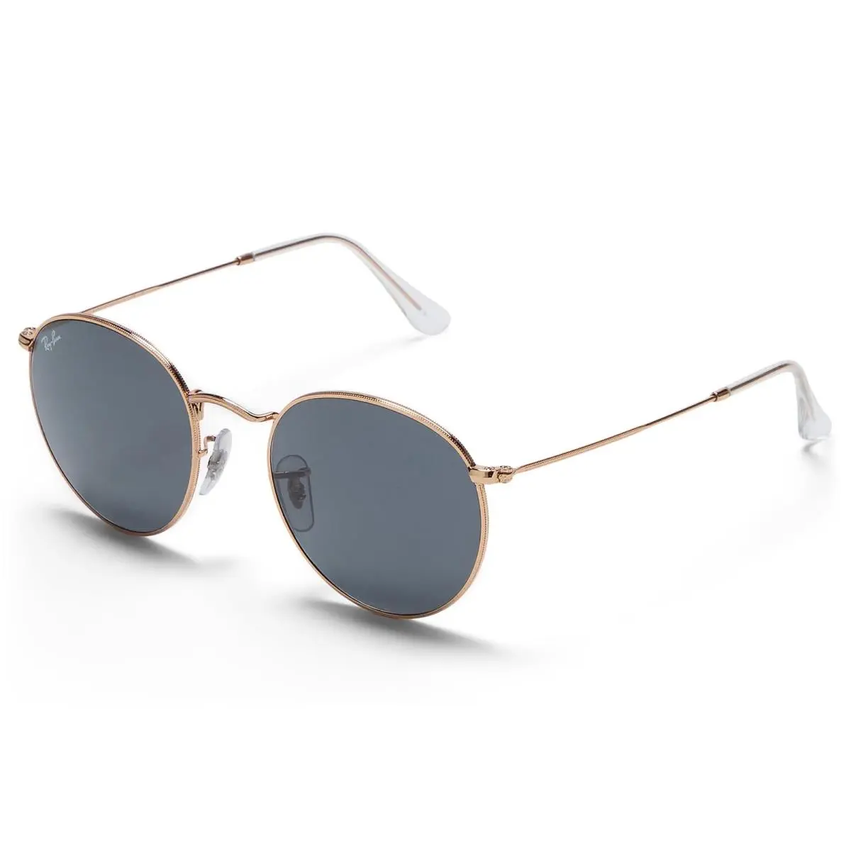 Man`s Sunglasses Ray-ban 0RB3447 Round Metal - Rose Gold/Blue, Frame: Multicolor