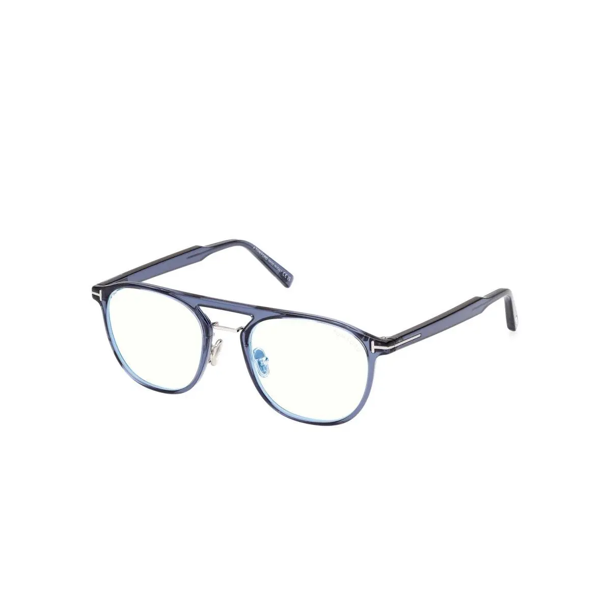 FT 5982-B Shiny Blue / 090 Size 52 Eyeglasses by Tom Ford