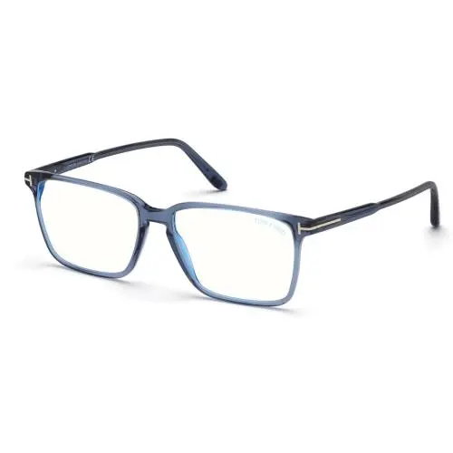 Tom Ford FT 5696-B Shiny Blue / 090 Size 56 Eyeglasses
