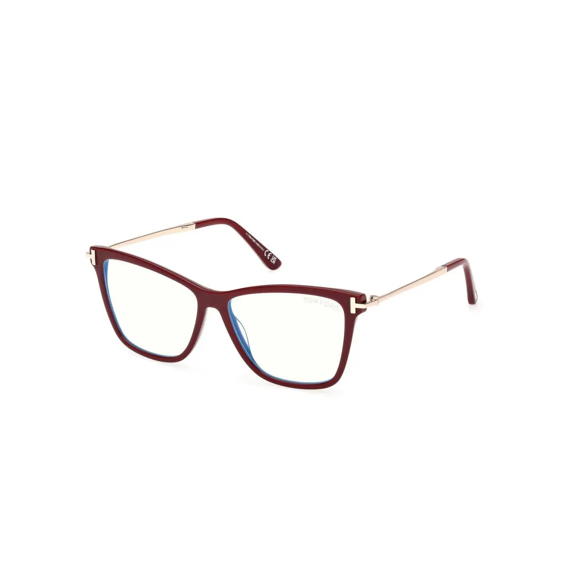 Tom Ford FT 6097-B Shiny Bordeaux / 069 Size 53 Eyeglasses