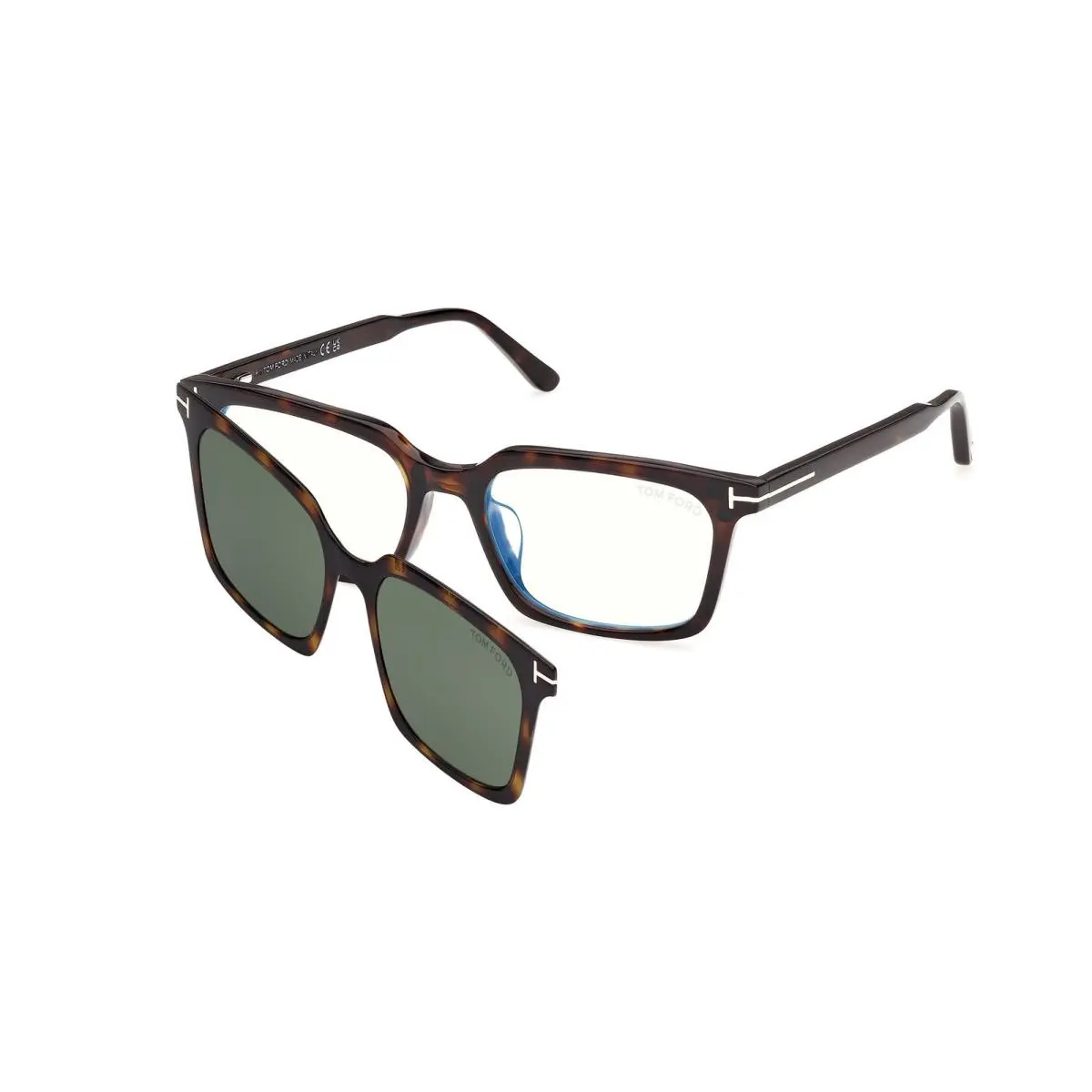 Tom Ford FT 6153-D-B Dark Havana / 052 Size 57 Eyeglasses