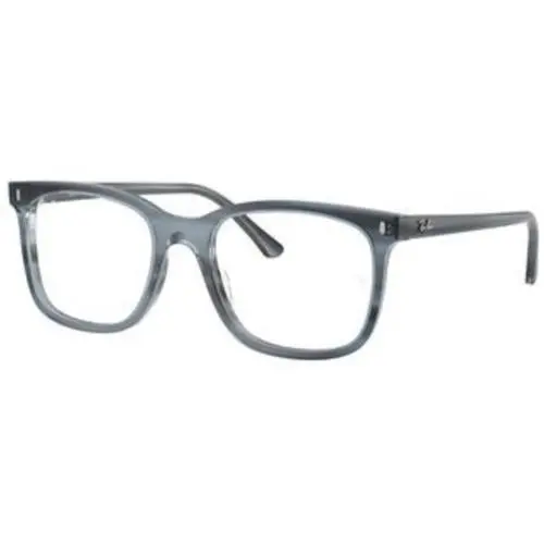 Ray-ban Optical RX 5446 F Striped Blue Demo Lens 8456 Size 53 Eyeglasses by Ray-Ban