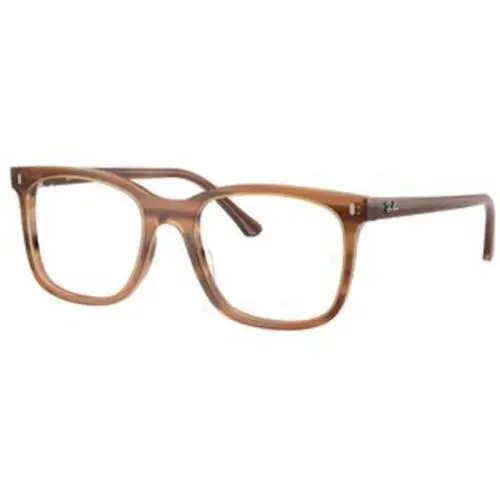 Ray-ban Optical RX 5446 Striped Brown Demo Lens 8455 Size 51 Eyeglasses by Ray-Ban