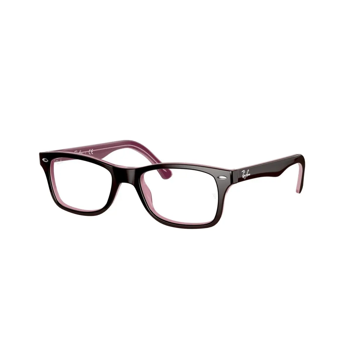 Ray-ban Optical RX 5228 Brown On Opal Pink 2126 Size 53 Eyeglasses by Ray-Ban
