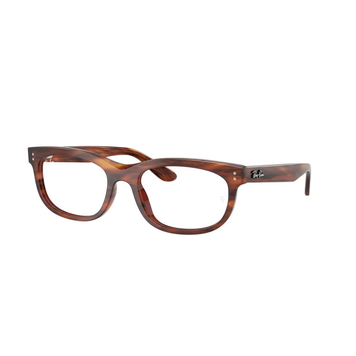 Ray-ban Optical RX 5489 F Striped Havana Demo Lens 2144 Size 54 Eyeglasses