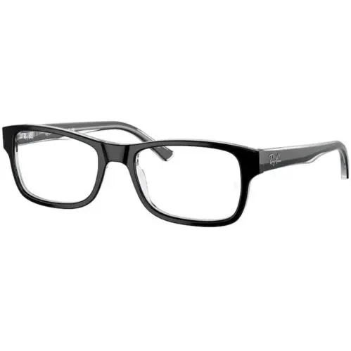 Ray-ban Optical RX 5268 Black On Transparent 2034 Size 50 Eyeglasses by Ray-Ban
