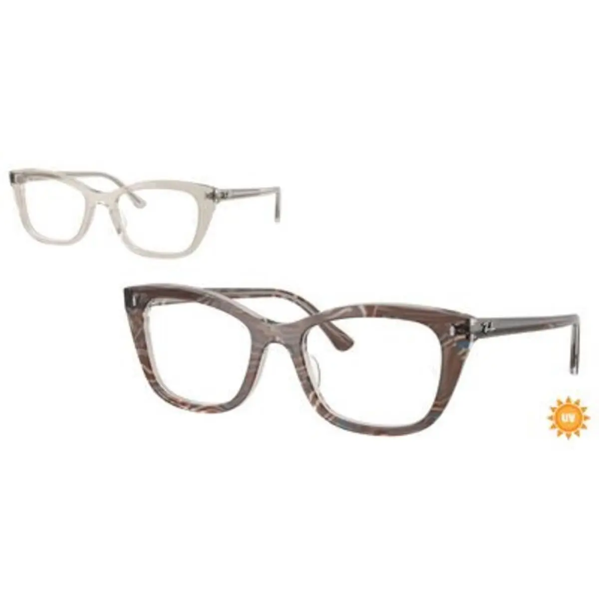 Ray-ban Optical RX 5433 Photo Waves Grey / Demo Lens 8291 Size 52 Eyeglasses by Ray-Ban