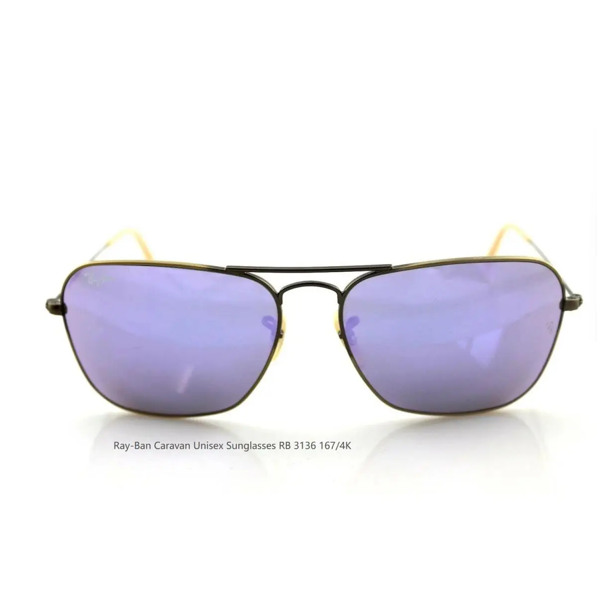 Rayban RB3136 167/4K 58mm Unisex Sunglasses Lilac Color Lenses