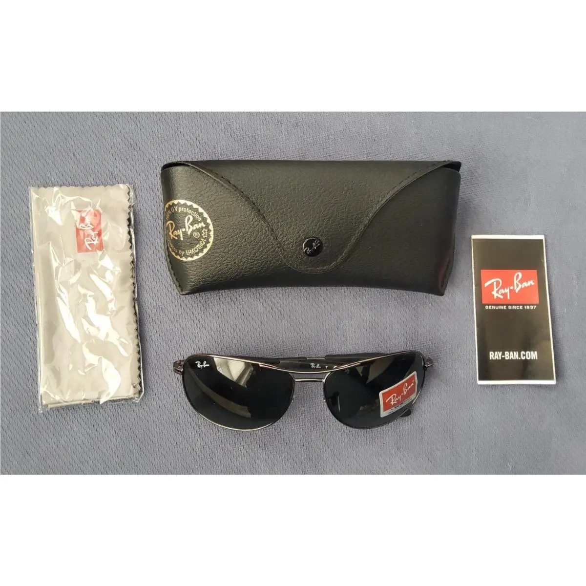 Ray-ban Aviator Sunglasses BY Luxotica UV Protections with Case