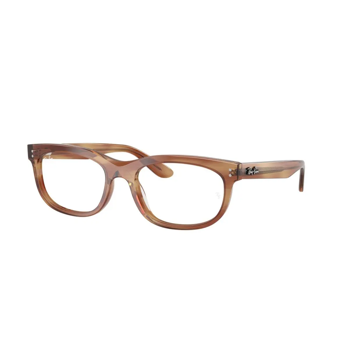 Ray-ban Optical RX 5489 Striped Brown Demo Lens 8399 Size 54 Eyeglasses by Ray-Ban
