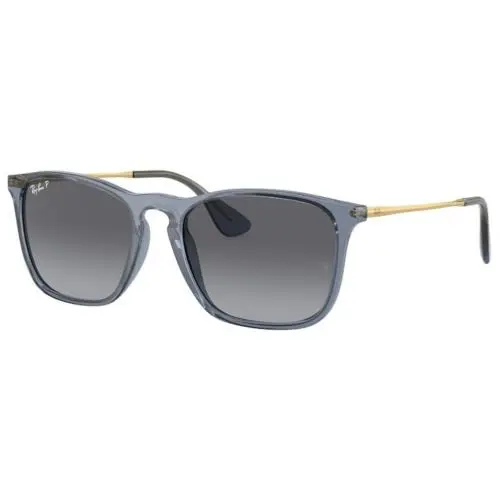 Ray-ban RB 4187 Chris Transparent Blue Grey Gr 6592T3 Size 54 Sunglasses