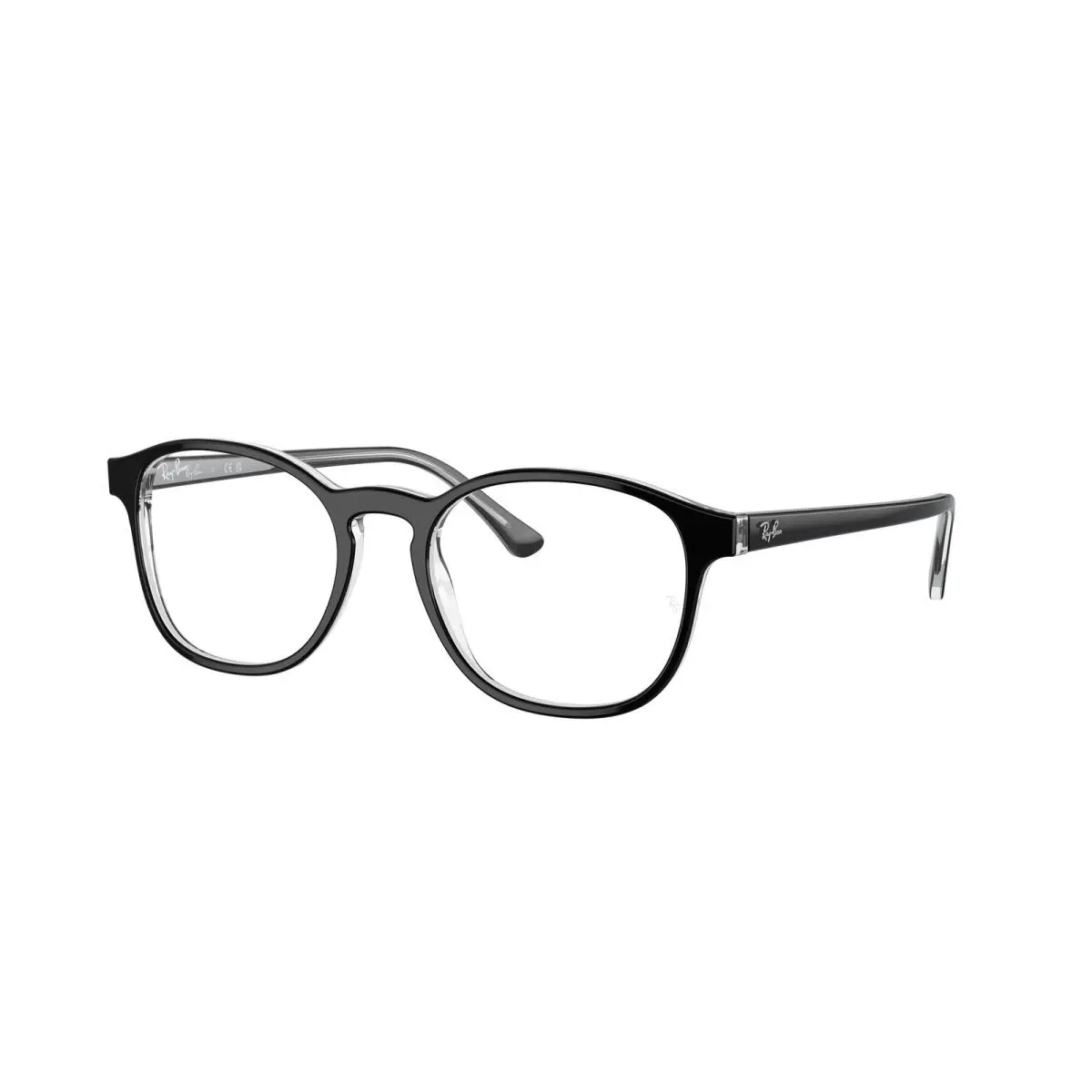 Ray-ban Optical RX 5417 Black On Trasparent 2034 Size 50 Eyeglasses by Ray-Ban