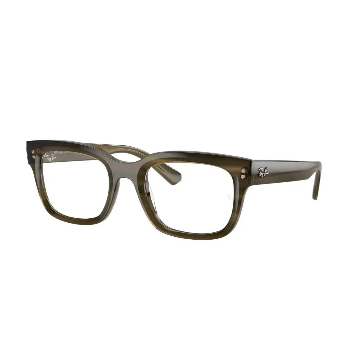 Ray-ban Optical RX 7217 Striped Green Demo Lens 8468 Size 54 Eyeglasses by Ray-Ban