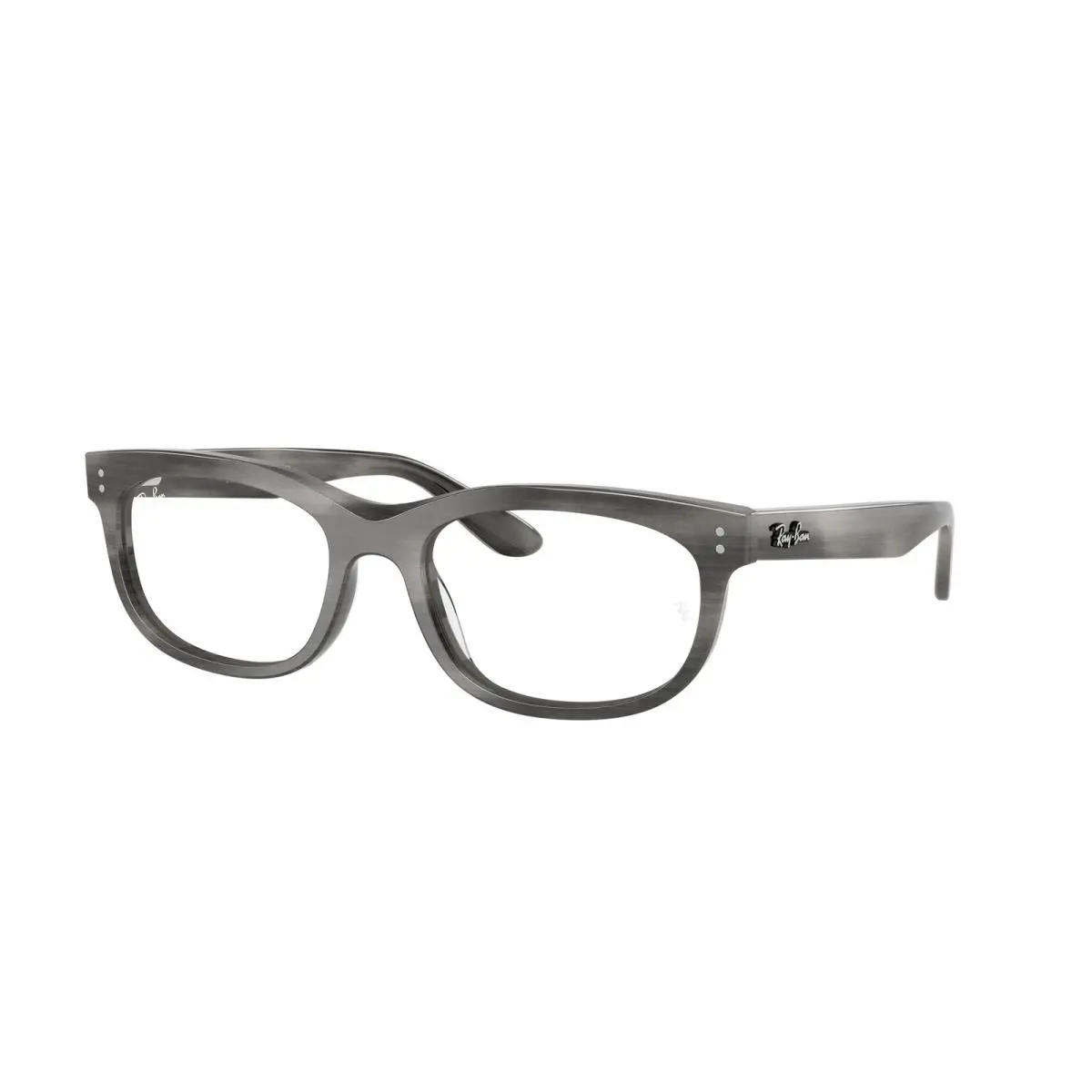 Ray-ban Optical RX 5489 Striped Gray Demo Lens 8400 Size 56 Eyeglasses by Ray-Ban