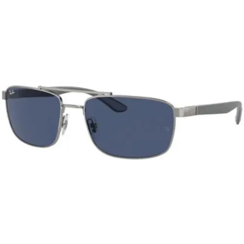 Ray-ban RB 3737 Gunmetal / Dark Blue 004/80 Size 60 Sunglasses by Ray-Ban