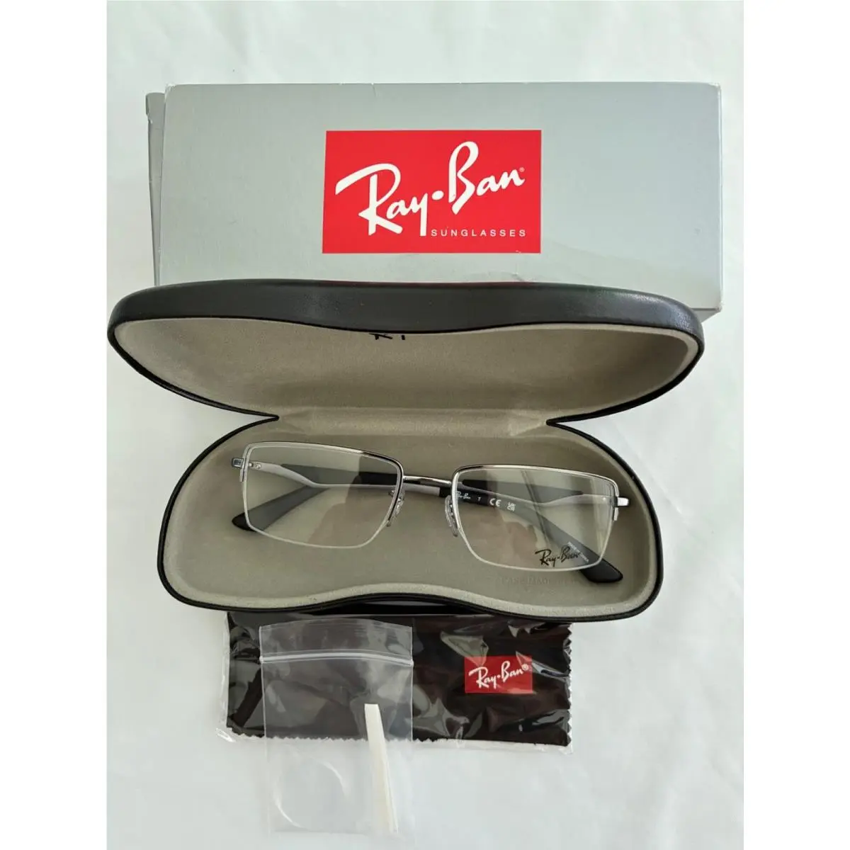 Ray-ban RB6285 2502 Gunmetal 53/18/140 Eyeglass Frame with Demos