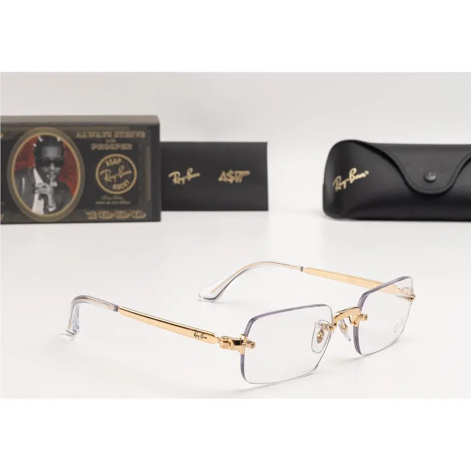 Ray-ban RX3928V 2500 A$ap Rocky Edition Gold Rimless Eyeglasses 54-20