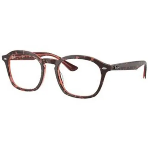Ray-ban Optical RX 5451 Havana On Transparent Red 8488 Size 50 Eyeglasses by Ray-Ban