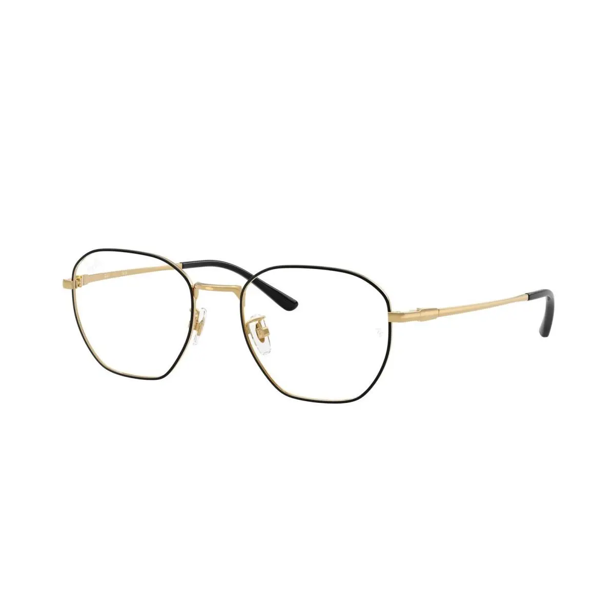 Ray-ban Optical RX 8777 D Black On Gold / Demo Lens 1250 Size 53 Eyeglasses by Ray-Ban
