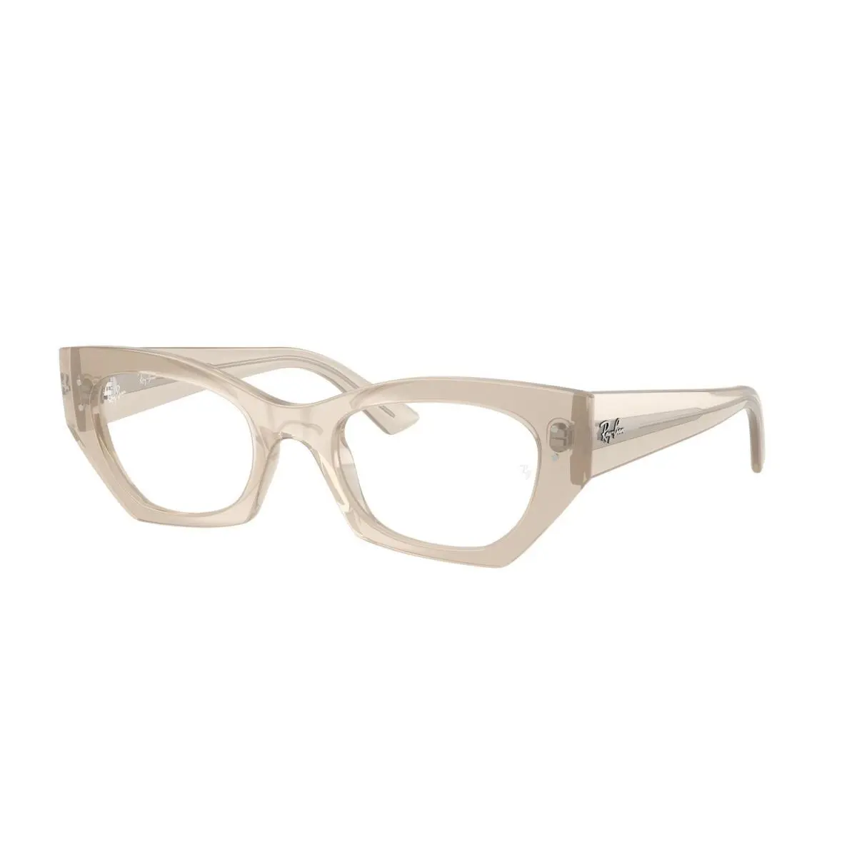 Ray-ban Optical RX 7330 Shiny Cloudy Warm White 8433 Size 49 Eyeglasses by Ray-Ban