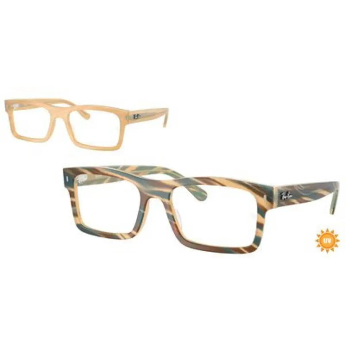 Ray-ban Optical RX 5435 Photo Striped Brown / Demo Lens 8383 Size 54 Eyeglasses by Ray-Ban