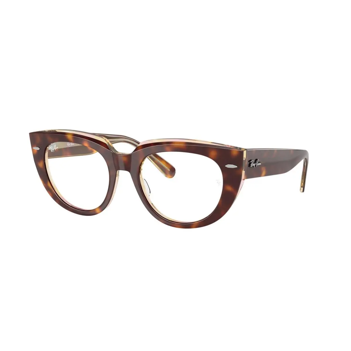 Ray-ban Optical RX 5586 Light Havana On Multicolor 8402 Size 50 Eyeglasses by Ray-Ban