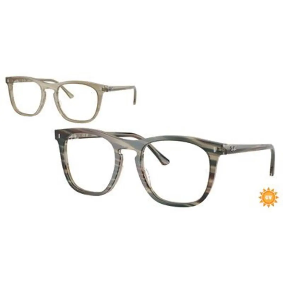 Ray-ban Optical RX 2210 V Photo Striped Grey / Demo Lens 8381 Size 51 Eyeglasses by Ray-Ban