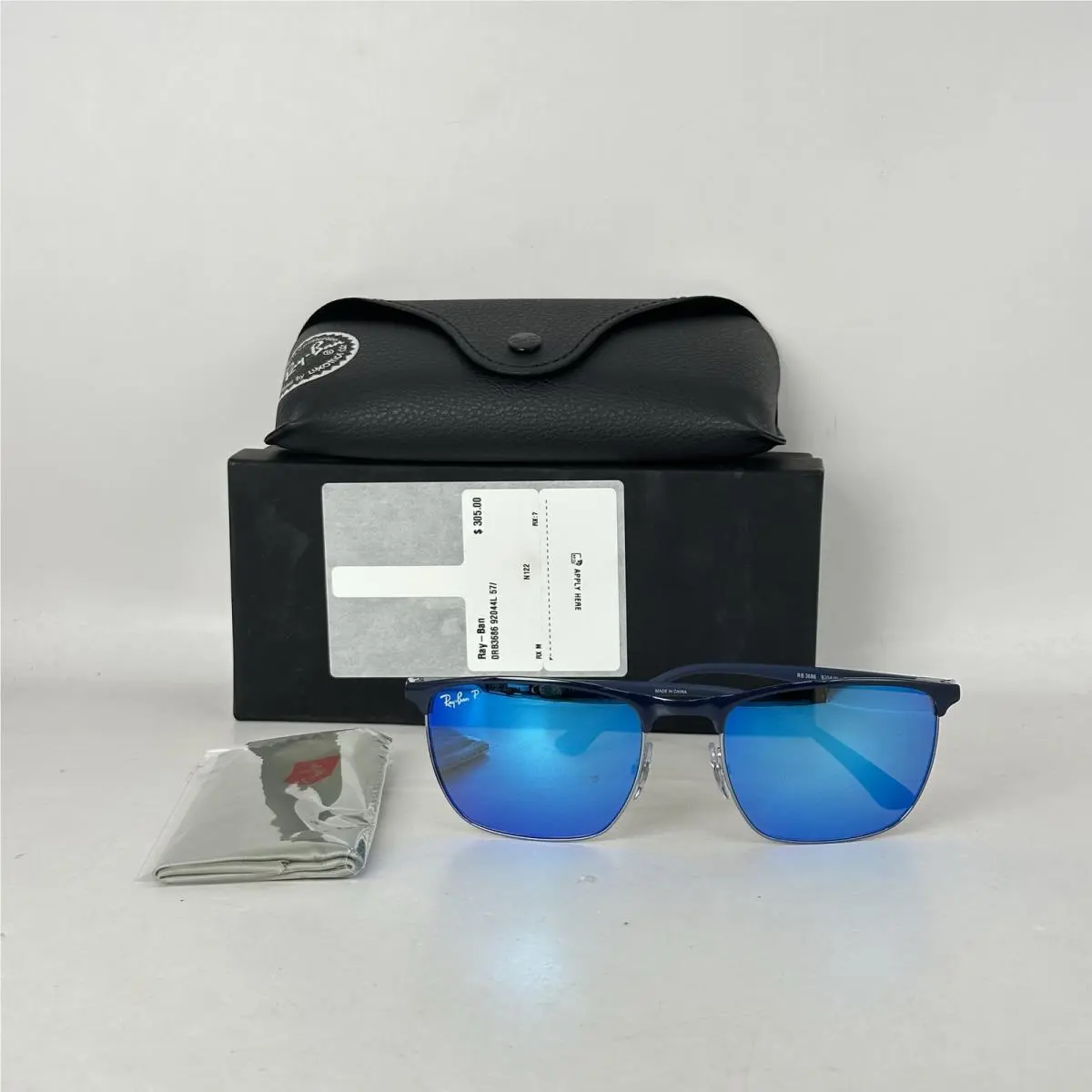 Ray Ban Liteforce Polarized Chromance Mirror Sunglasses RB3686 Blue/gunmetal by Ray-Ban