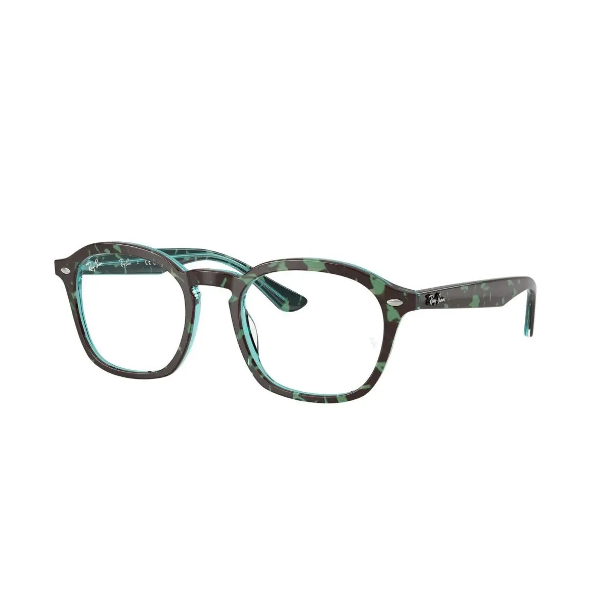 Ray-ban Optical RX 5451 F Havana On Transparent Blu 8486 Size 50 Eyeglasses by Ray-Ban