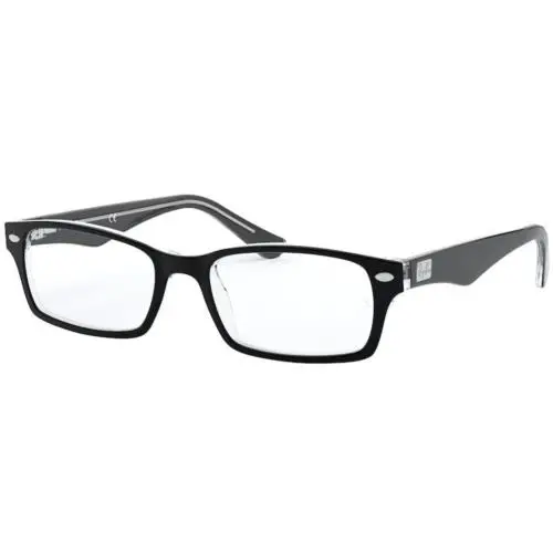 Ray-ban Optical RX 5206 Black On Transparent 2034 Size 52 Eyeglasses by Ray-Ban