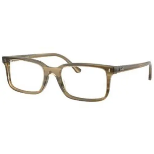 Ray-ban Optical RX 5445 Striped Green Demo Lens 8454 Size 54 Eyeglasses by Ray-Ban