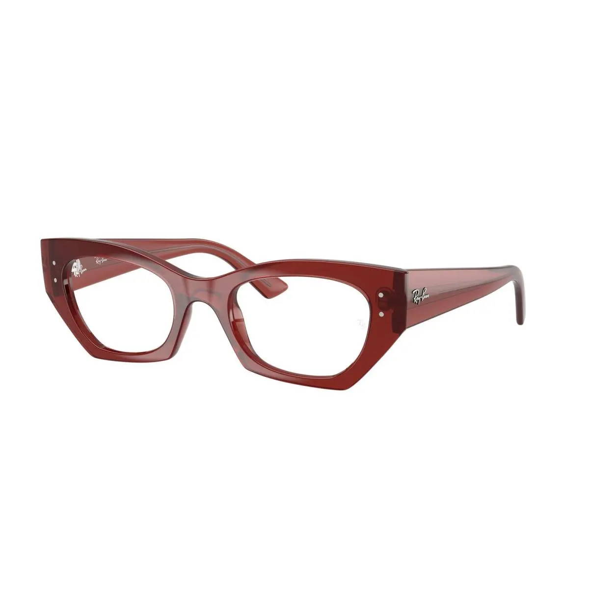 Ray-ban Optical RX 7330 Shiny Rusty Brown / Demo Lens 8436 Size 49 Eyeglasses by Ray-Ban