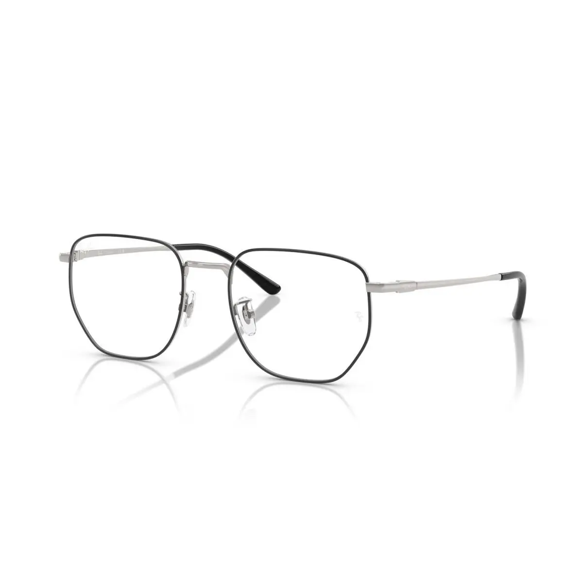 Ray-ban Optical RX 8776 D Black On Silver / Demo Lens 1249 Size 53 Eyeglasses by Ray-Ban