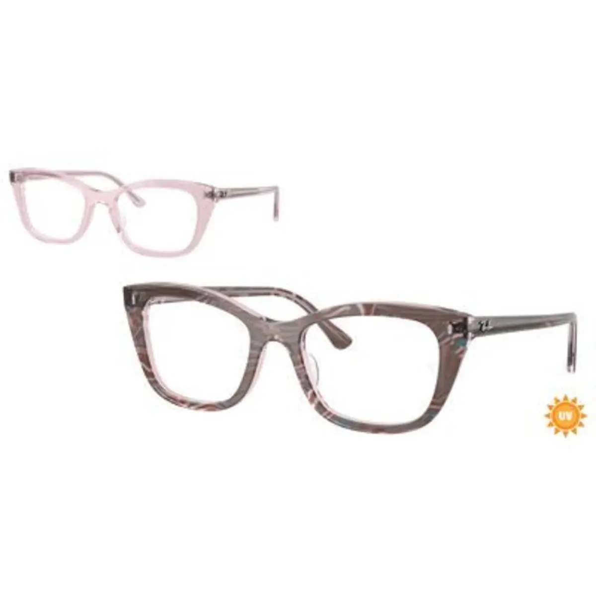 Ray-ban Optical RX 5433 Photo Waves Purple / Demo Lens 8292 Size 52 Eyeglasses by Ray-Ban
