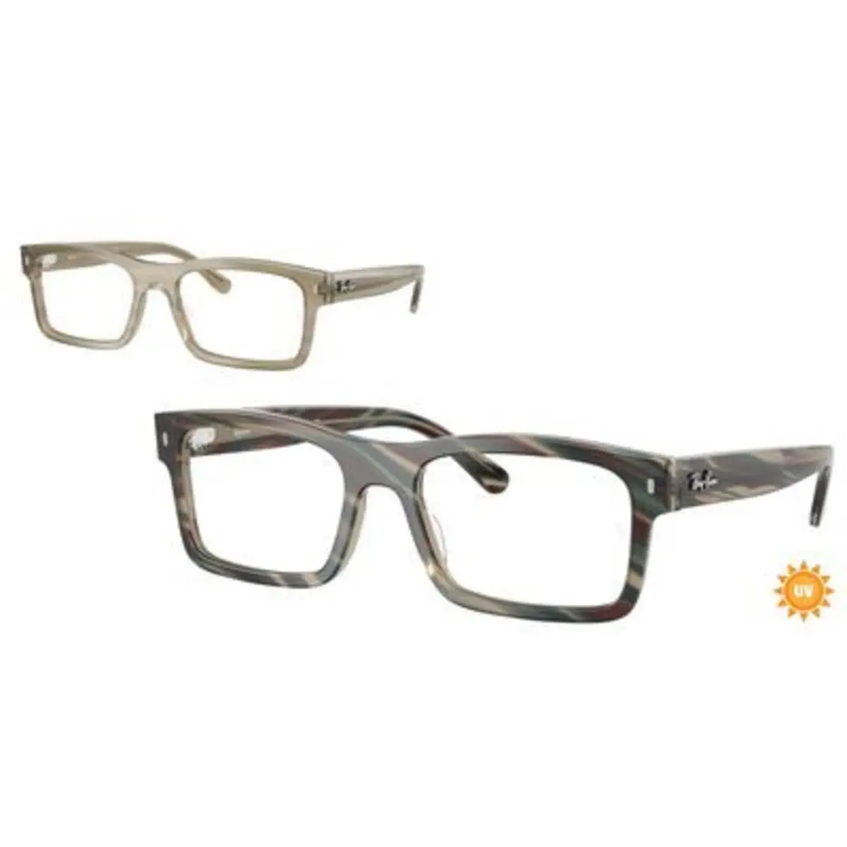 Ray-ban Optical RX 5435 Photo Striped Grey / Demo Lens 8381 Size 54 Eyeglasses by Ray-Ban