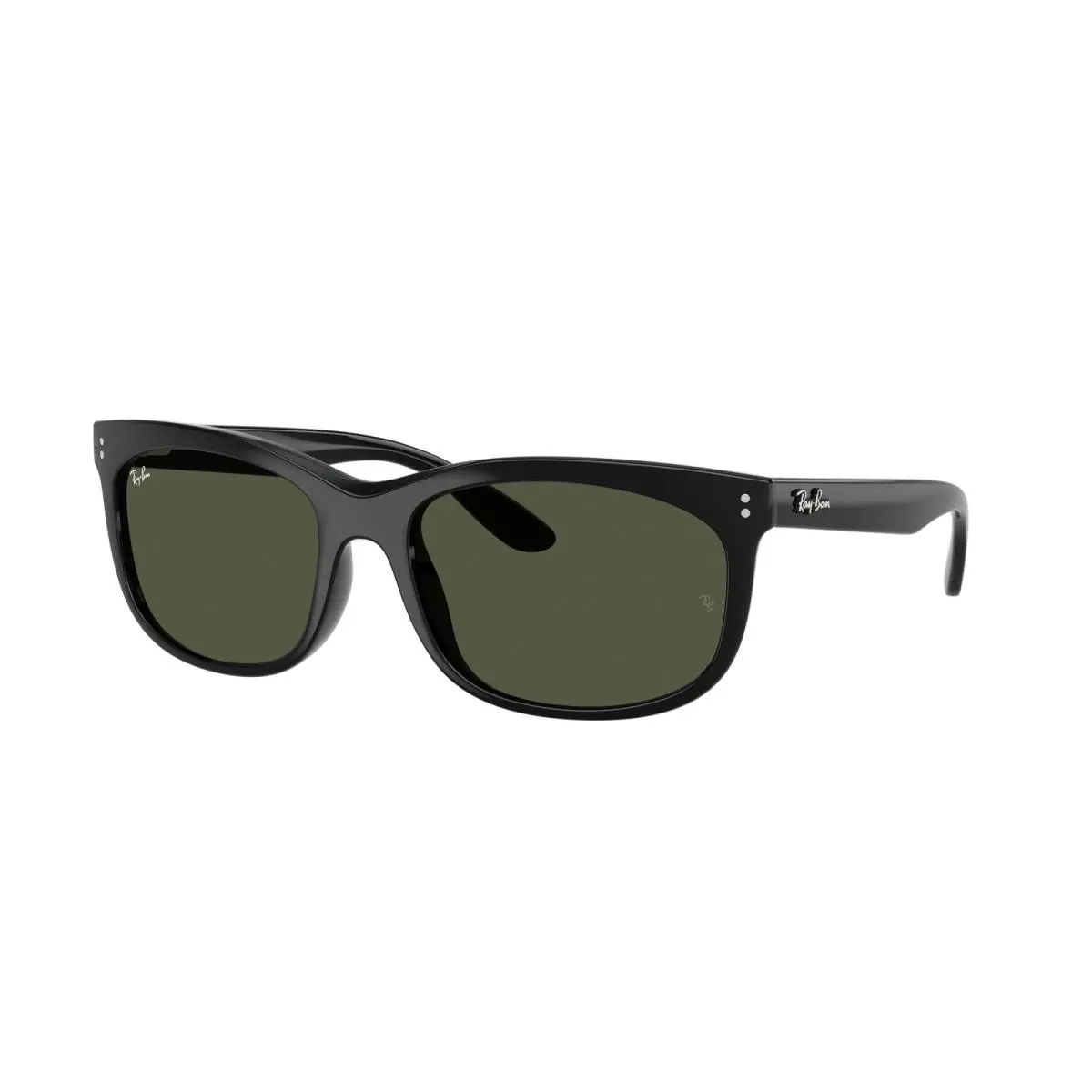 Ray-ban RB 2389 F Black / Green Crystal Standard 901/31 Size 60 Sunglasses by Ray-Ban