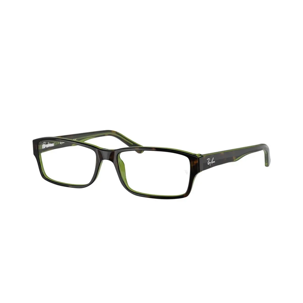 Ray-ban Optical RX 5169 Havana On Green Transparent 2383 Size 54 Eyeglasses by Ray-Ban