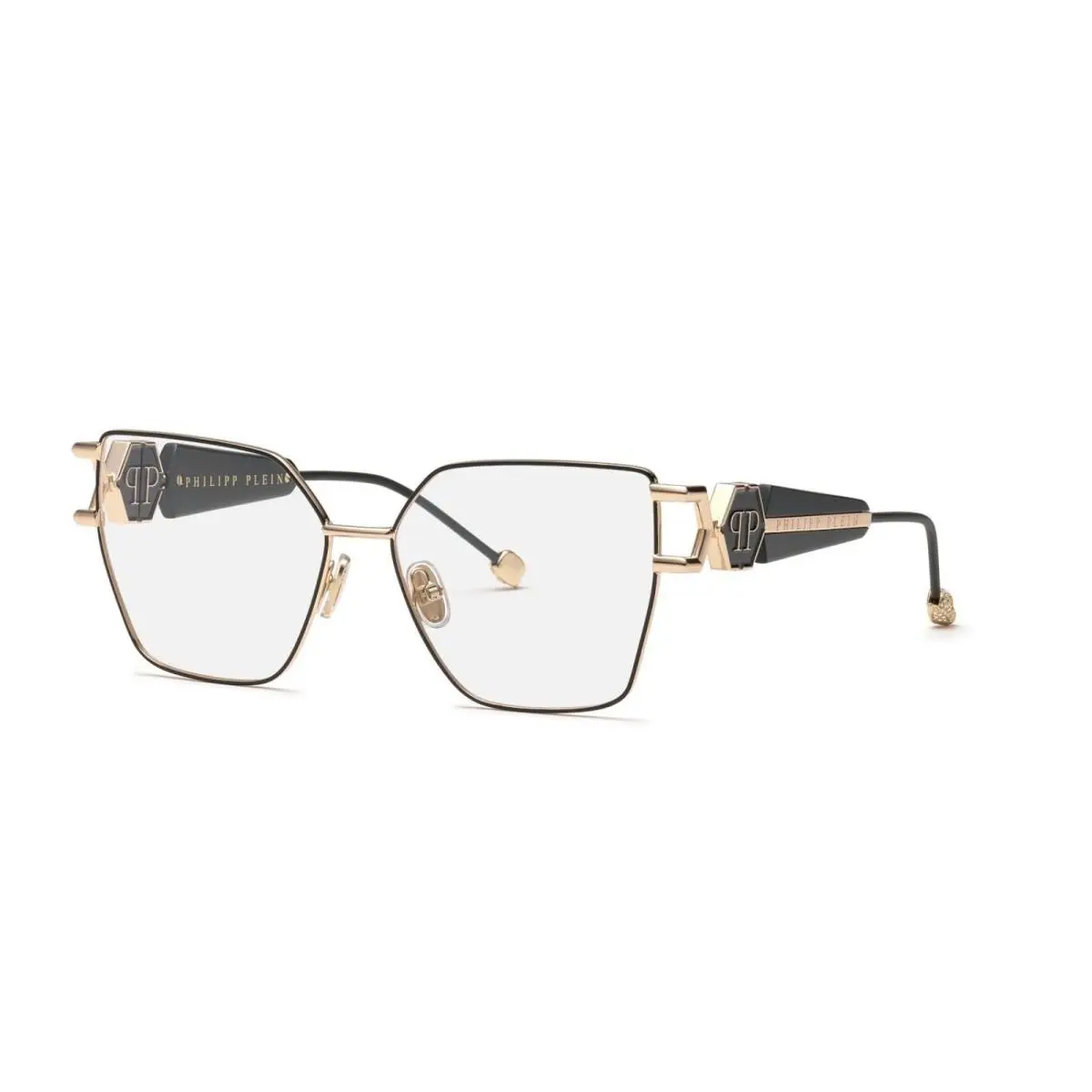 Women`s 57mm Shiny Rose Gold Eyeglasses VPP166S570301 by Philipp Plein