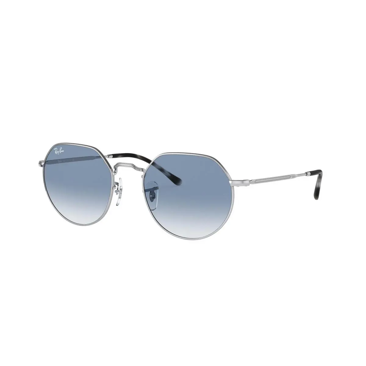 Ray-ban RB 3565 Jack Silver Clear Gradient Blu 003/3F Size 53 Sunglasses by Ray-Ban