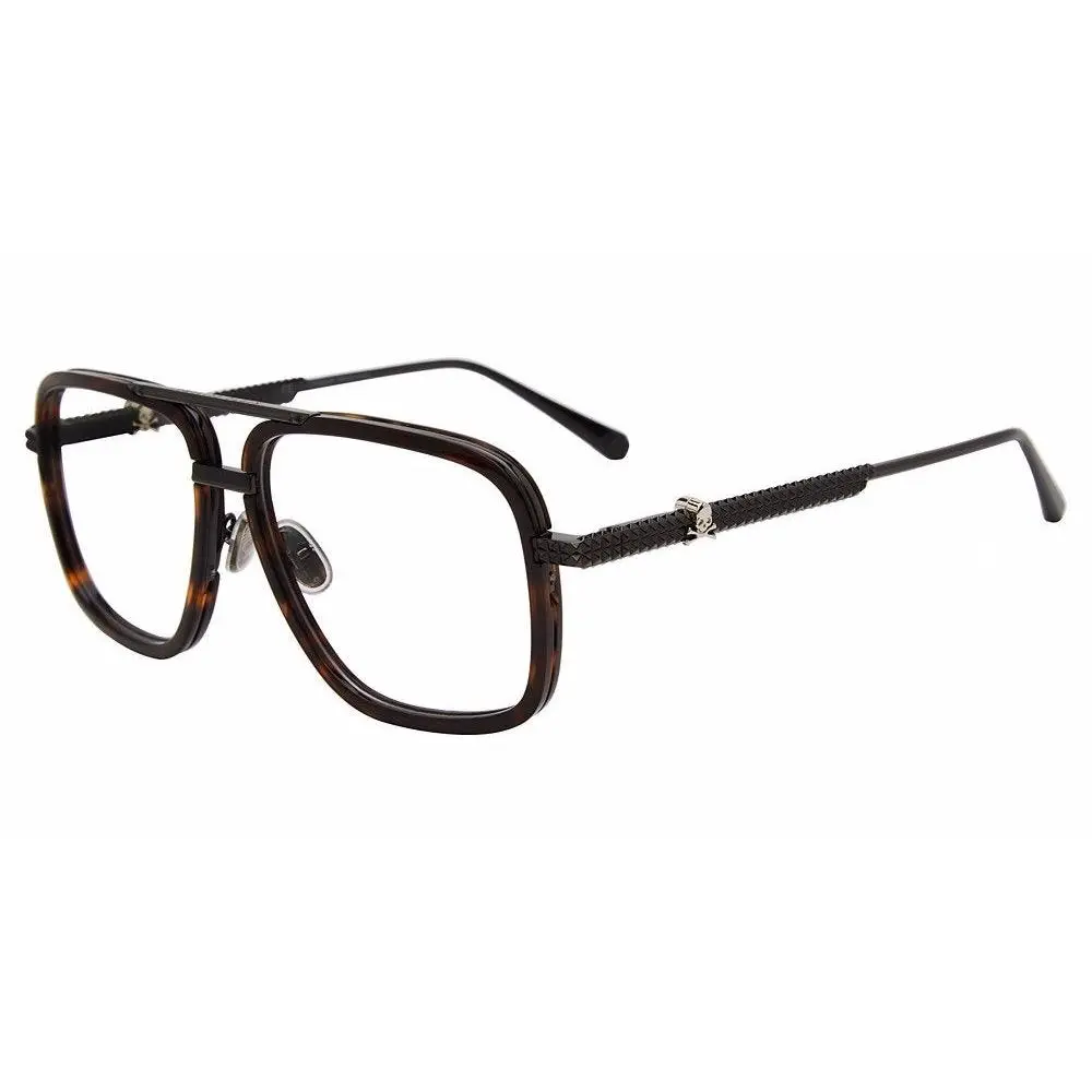 Men`s 58mm Gunmetal Eyeglasses VPP063V580593 by Philipp Plein