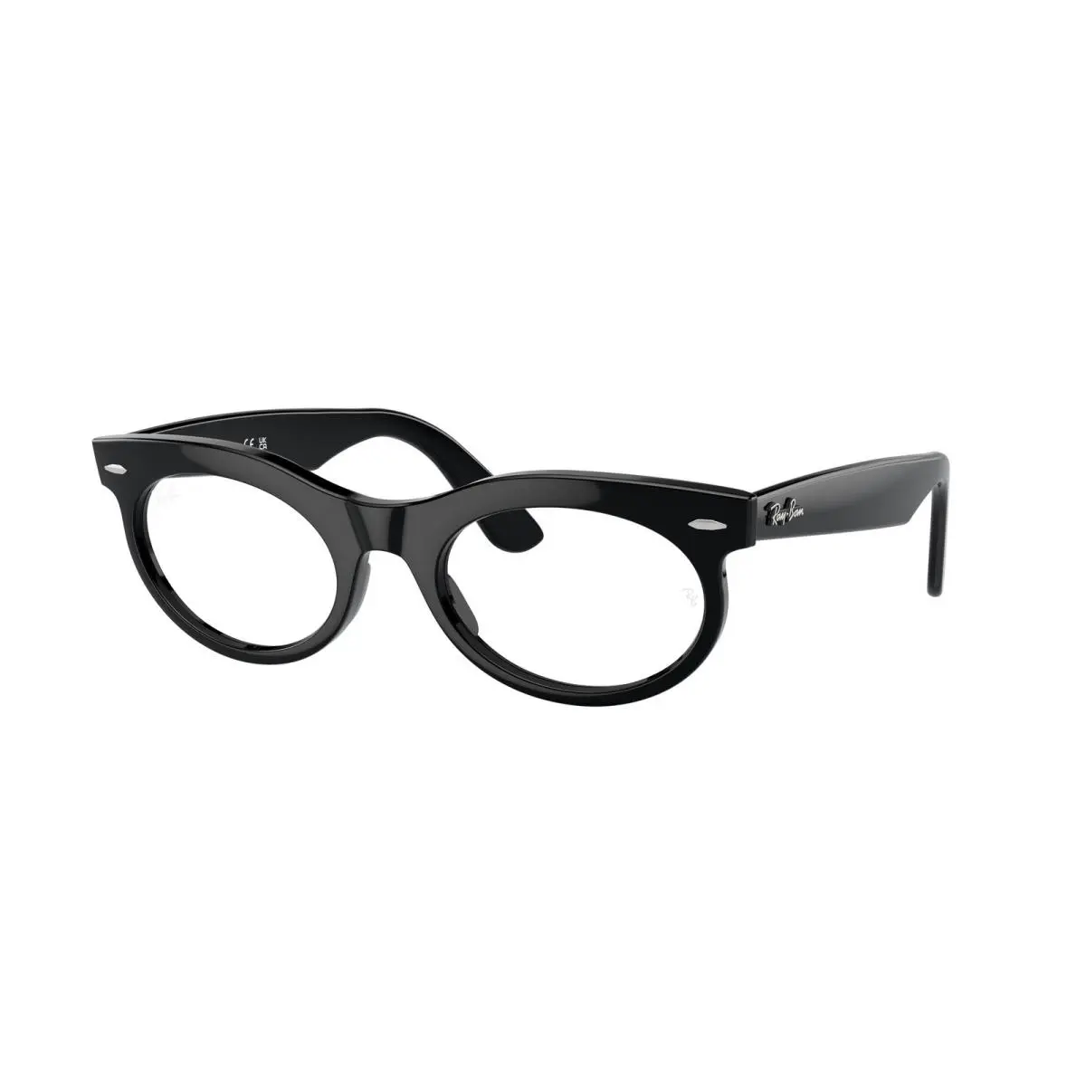 Ray-ban Optical RX 2242 V Wayfarer Oval Black 2000 Size 53 Eyeglasses by Ray-Ban