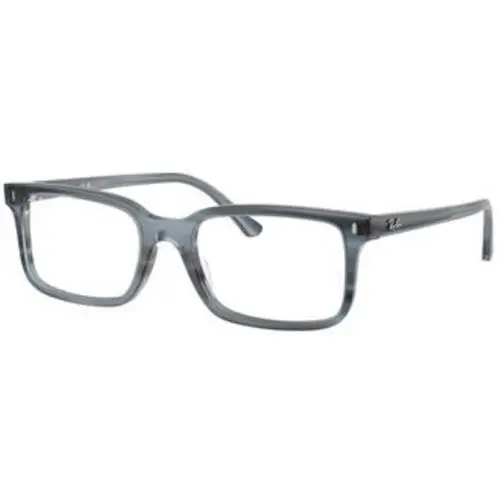 Ray-ban Optical RX 5445 Striped Blue Demo Lens 8456 Size 54 Eyeglasses by Ray-Ban