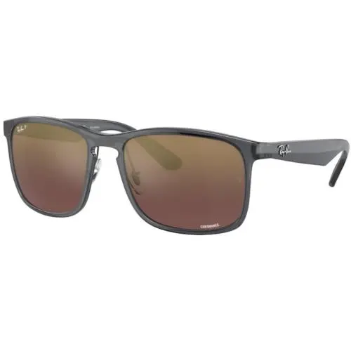 Ray-ban RB 4264 Grey Purple Mirror Gold Polar 876/6B Size 58 Sunglasses by Ray-Ban