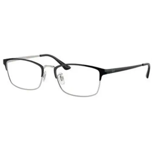 Ray-ban Optical RX 8772 D Black On Silver / Demo Lens 1235 Size 56 Eyeglasses by Ray-Ban