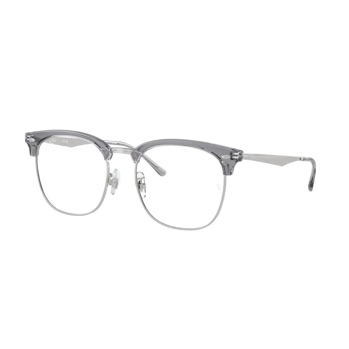 Ray-ban Optical RX 7318 D Transparent Gray On Silver 8326 Size 54 Eyeglasses by Ray-Ban
